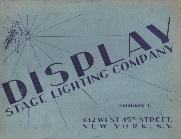 all original c. 1930's intricate hard to find stage lighting company theatrical lighting and effects catalogue "f" with several product illustrations