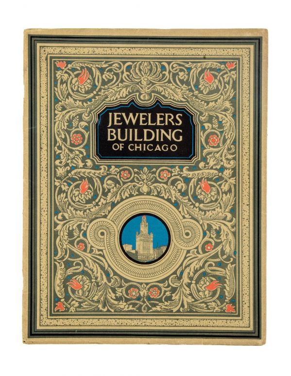 rare 1927 original profusely illustrated and brightly colored jewelers building dedication booklet 