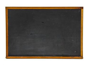 c. 1930's vintage industrial scientific laboratory wall mount chalkboard  with varnished oak wood frame