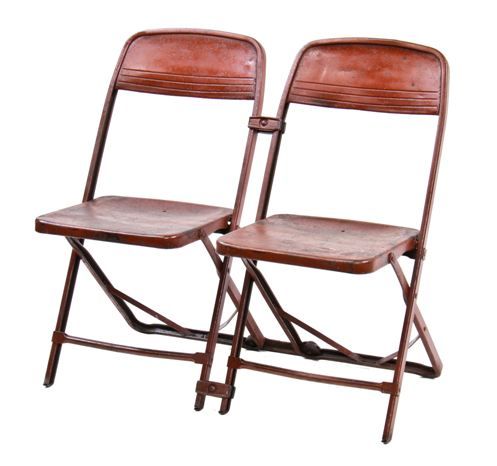 C 1940 S Vintage Industrial, Can You Paint Metal Folding Chairs
