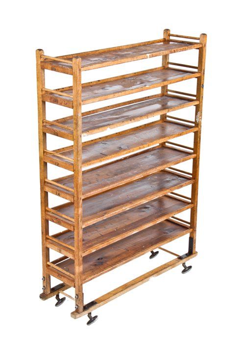20th Century National Bread Company, Antique Wooden Bread Rack