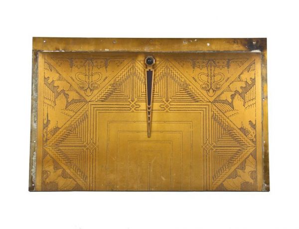 very impressive early 1930's american depression era museum-quality interior rookery building drummond elevator door transom panel with indicator 