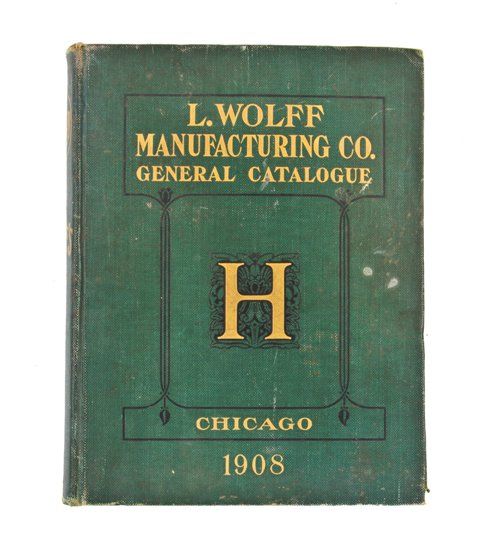 rare and remarkably intact early 20th century illustrated l. wolff mfg. company residential and commercial plumbing goods hardbound trade catalog