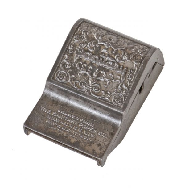 Vintage Enamel Cast Iron Toilet Paper Holder
