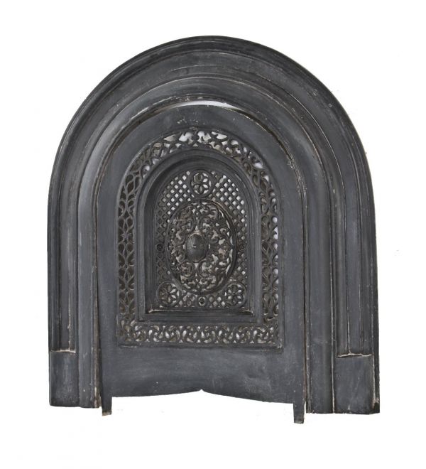 Residential Fireplace Summer Cover, Cast Iron Fireplace Surround Vintage