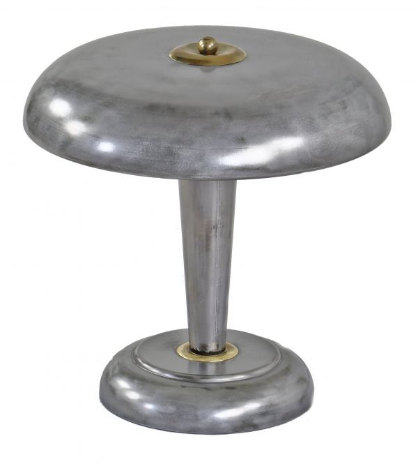 Oversized Desk Or Table Lamp, Saucer Shaped Lamp Shade