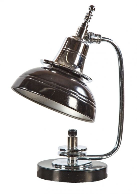 Art Deco Machine Age Polished Chrome, 1930 8217 S Art Deco Table Lamps