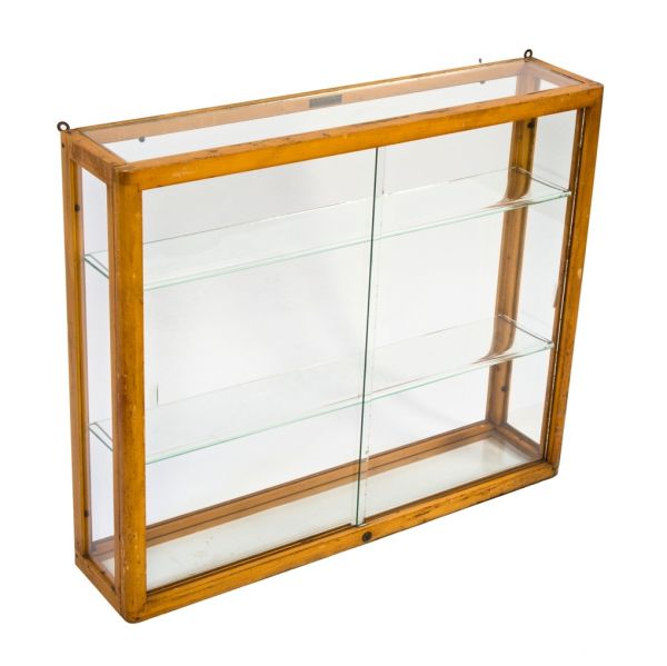 American Depression Era, Wooden Wall Mounted Display Cases