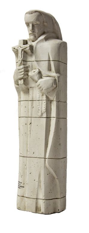 recast of original alfonso iannelli-designed maquette study for barry byrne's st. francis xavier church in kansas city, mo.