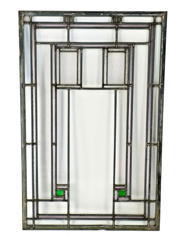 rare early 20th century historically important original louis sullivan-designed henry babson house leaded glass window
