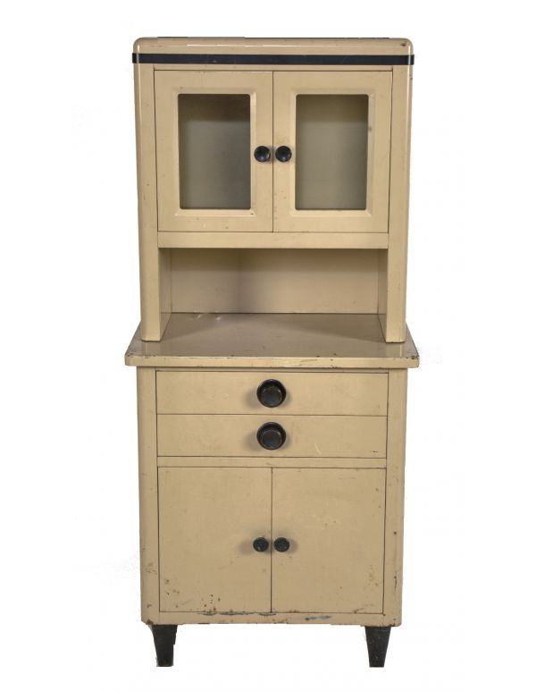 streamlined style all original and intact vintage salvaged chicago cook county hospital examination room freestanding steel medical cabinet with drawers and doors 
