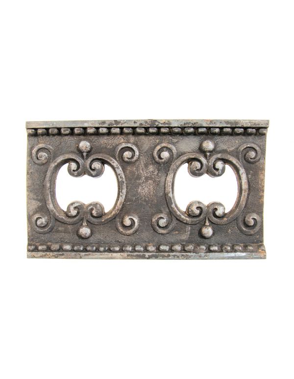 historically important old colony building interior ornamental cast iron winslow brothers elevator door header panel