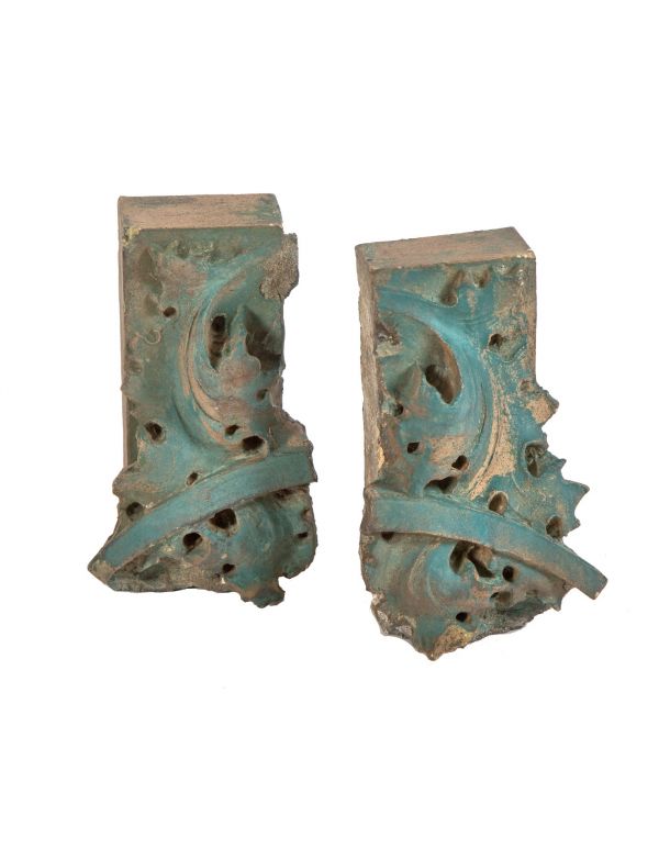 historically important early 20th century richly colored kees and colburn-designed "sullivanesque" terra cotta fragments 