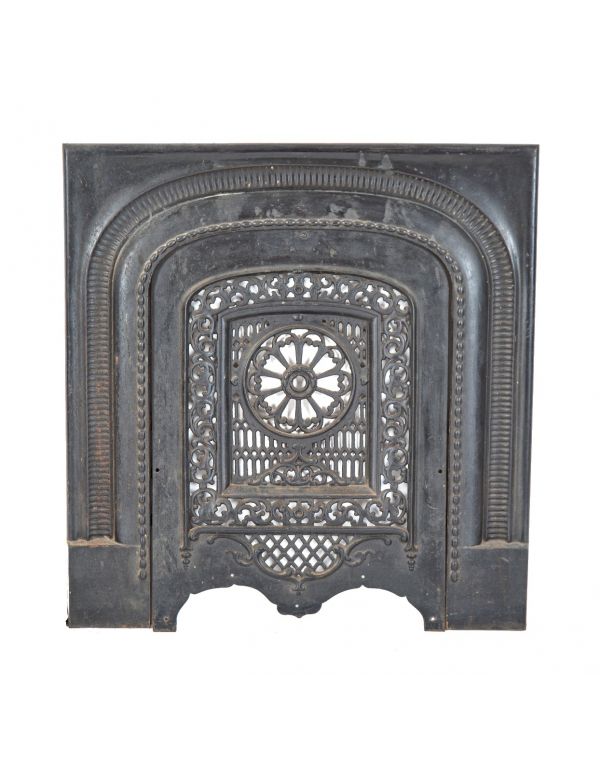 Hard To Find 1870 S Post Fire Chicago, Cast Iron Fireplace Surround And Summer Cover