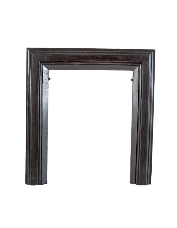 hard to find 1870s ornamental cast iron salvaged chicago post-fire residential marble mantel cast iron surround 