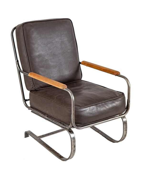 original 1930s american art deco depression-era wolfgang hoffmann springer chair for howell furniture company 