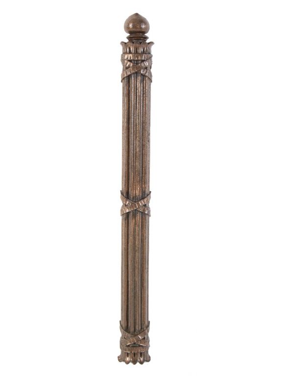 henry ives cobb-designed ornamental cast iron federal building copper-plated elevator door column fragment 