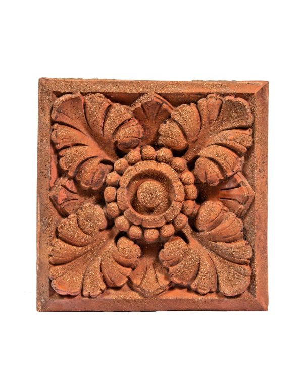 seldom found early 1880s salvaged chicago northwestern terra cotta works exterior commerical building ornamental block 