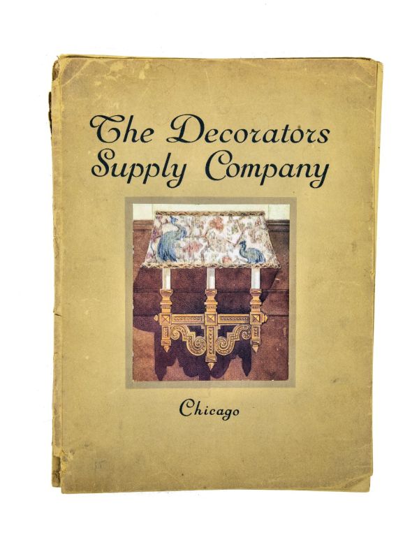 rare early 20th century profusely illustratred decorators supply company product catalog with notable commissions