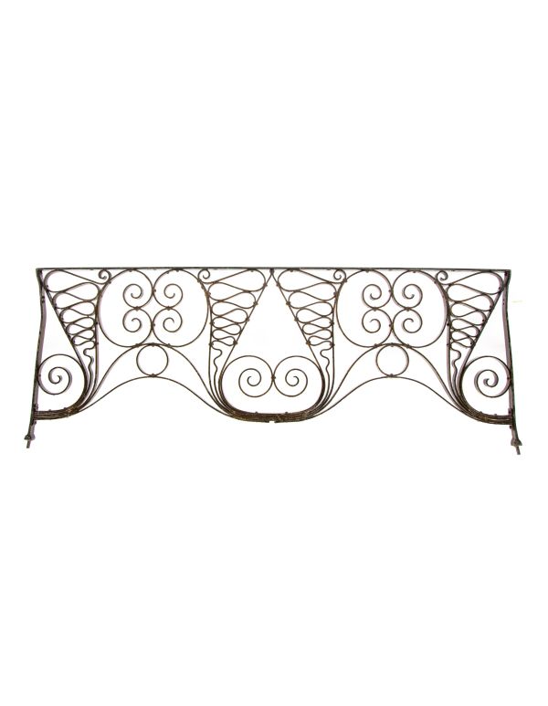 original louis sullivan-designed ornamental riveted joint wrought iron auditorium theater box seat grille 