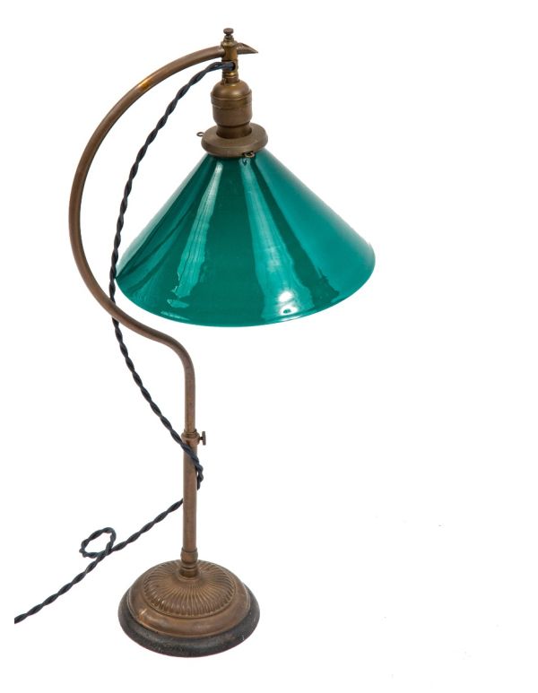 Antique Period Light Fixtures, Carnival Glass Bridge Lamp Shade