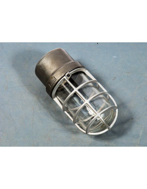 single original refinished cast iron and aluminum wrigley factory building explosion proof crouse-hinds condulet fixture