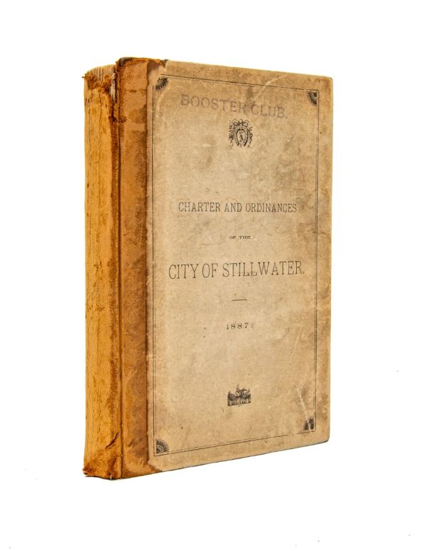 rare 1887 hardbound city of stillwater (minnesota) ordinances compiled by the board of public works