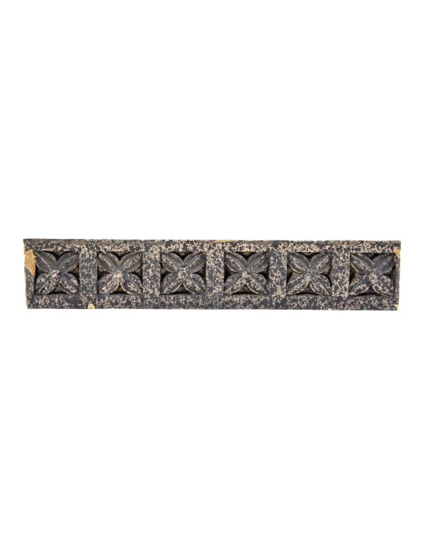  Early 20th Century Original "Gardenesque" Style Michael Reese Hospital Stringcourse Panel Or Block With Original Speckled Glaze Finish
