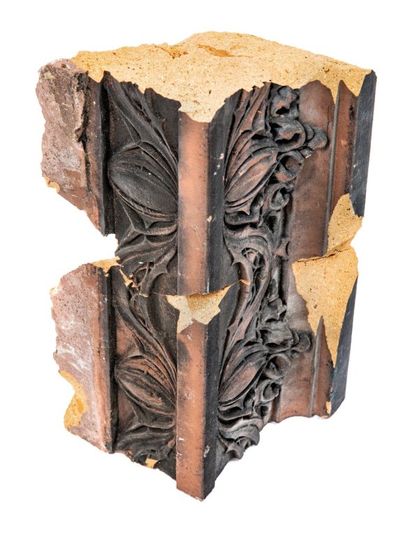 original louis h. sullivan-designed 1906 exterior terra cotta cornice fragment salvaged from the felsenthal store and flats