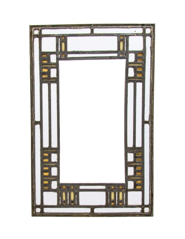 early 20th century prairie style leaded glass window attributed to robert s. spencer