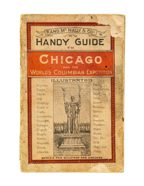 hard to find original 1892-3 rand mcnally & company handy guide to chicago and the world's columbian exposition
