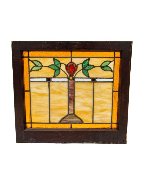 one of two matching salvaged chicago 1915-1920 original foster-munger bungalow transom window 
