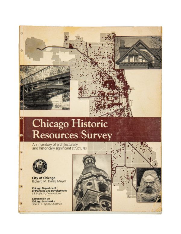 rare unbound out-of-print original 1996 chicago historic resources survey 