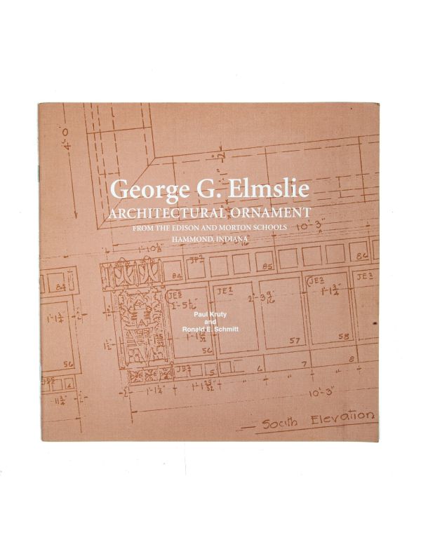 hard to find original softcover george grant elmslie architectural ornament from the edison and morton schools in indiana 