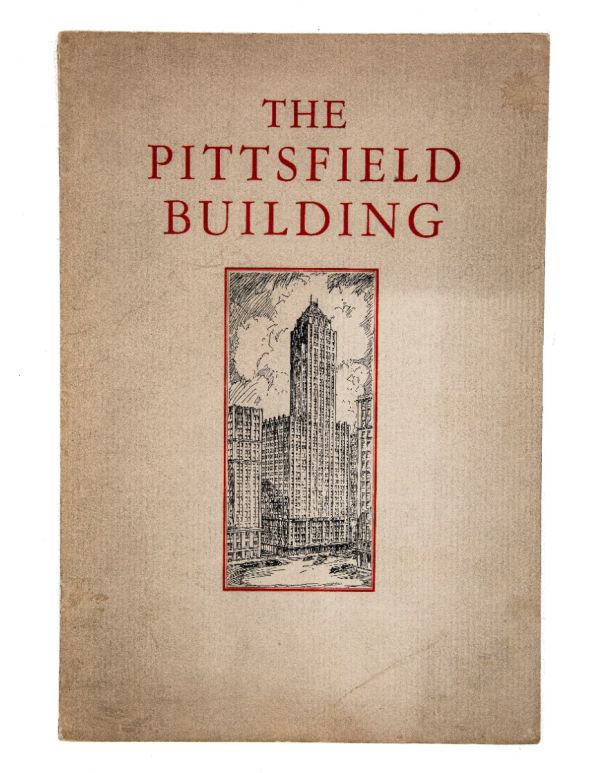 original hard to find rental booklet for graham, anderson, probst & white's 1927 pittsfield building