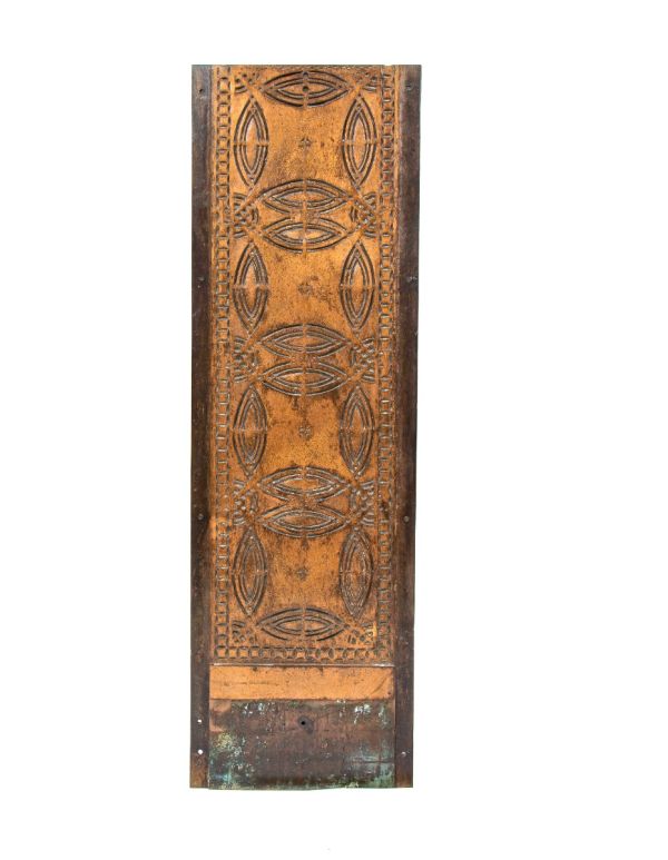 louis h. sullivan-designed ornamental cast iron copper-plated chicago stock exchange elevator surround panel