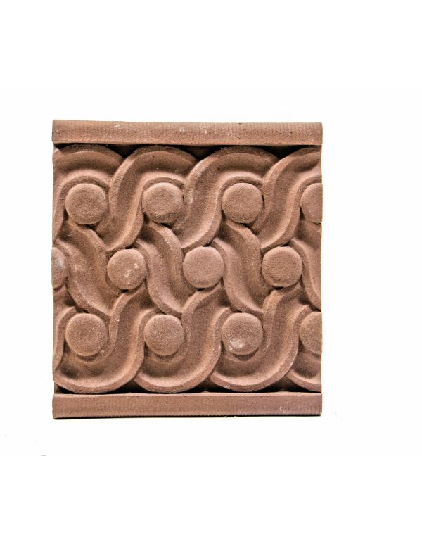 faithfully recast martin roche-designed marquette building terra cotta panel fabricated for building's restoration in 2019