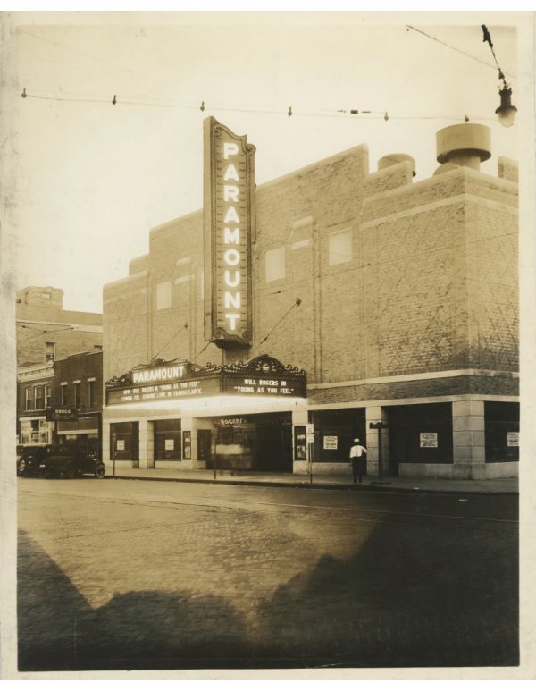 original set of 8 x 10 photographic prints of rapp and rapp's paramount theater located in ashland, kentucky