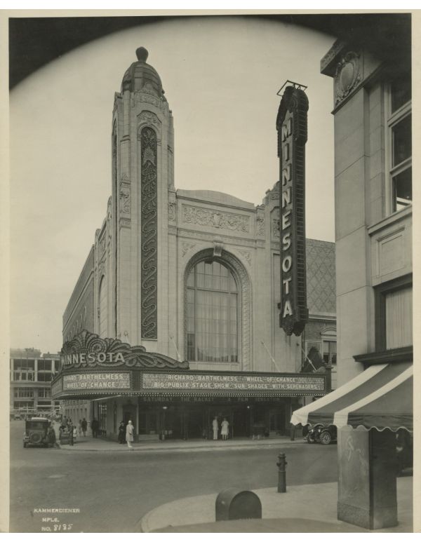 complete set of original 1928 linen-backed photographic prints of the minnesota theater designed by by the architectural firm of graven and mayger