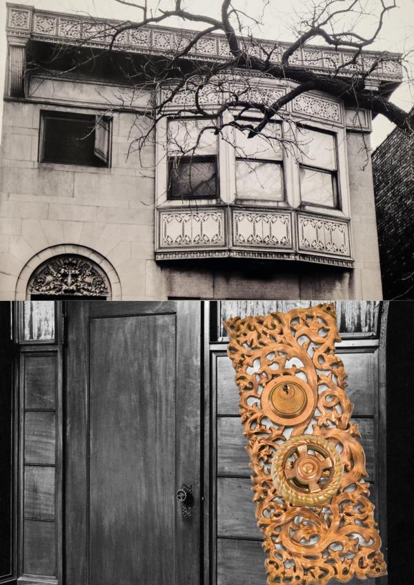 the albert w. sullivan house (1892) was outfitted with "kelp" pattern door hardware