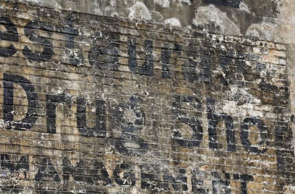 1920's ambassador hotel "ghost sign" emerges as the dust clears from the demolished building that concealed it