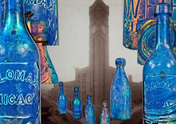 mid-19th century mineral water bottles unearthed from site where grand central station once stood