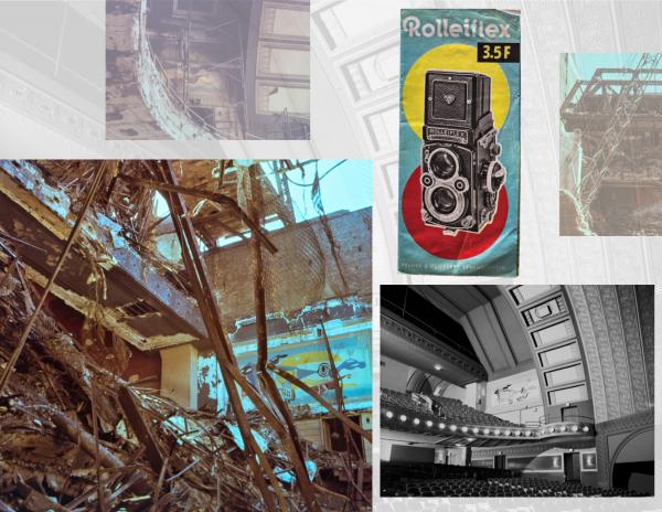 a rare glimpse at the demolition of adler & sullivan's garrick theater through kodachrome slides