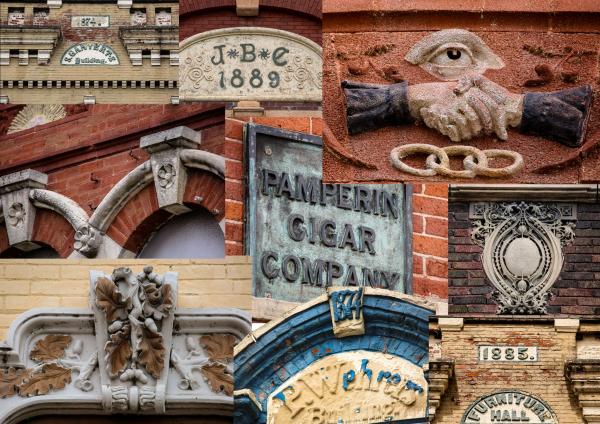 a photographic study of historic commercial building ornament in la crosse, wisc.