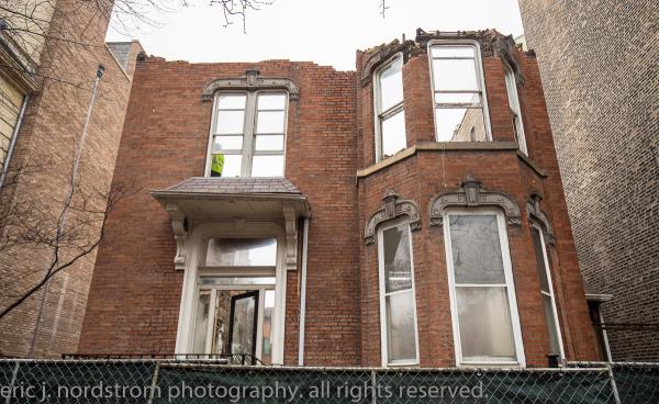 post-fire chicago italianate on orchard street reduced to rubble