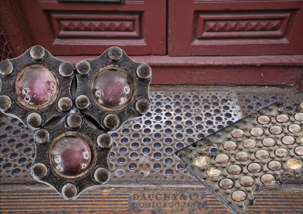 19th century cast iron sidewalk and stoop vault lights have all but vanished in chicago