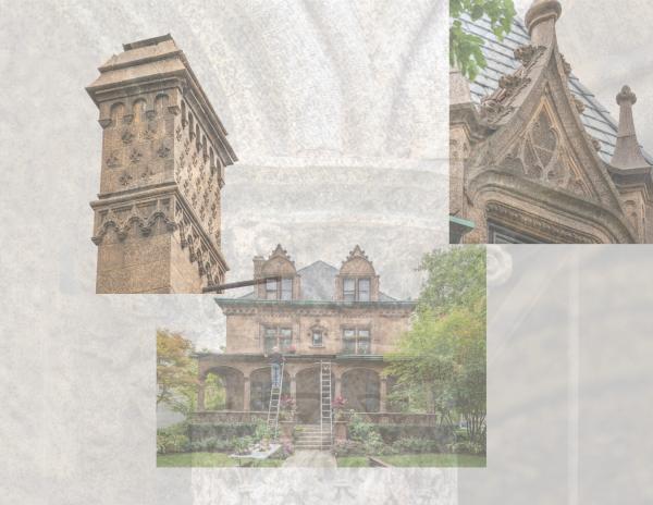 a photographic survey of american terra cotta founder william d. gates's "terra cotta house" located in hinsdale, ills.