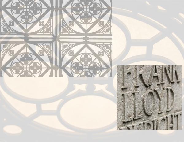 images of ornament at frank lloyd wright's home and studio
