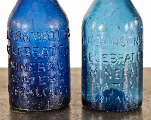 pontiled bottles tossed from a passing schooner in the early 1850's discovered at wolf point