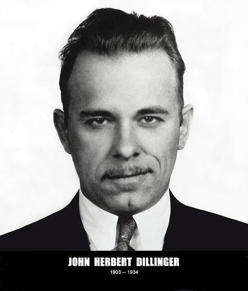 a nice collection of artifacts salvaged from a bank building robbed by john dillinger 